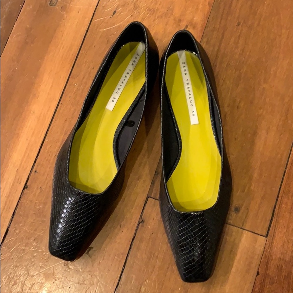 Zara Square toe Ballet Flats